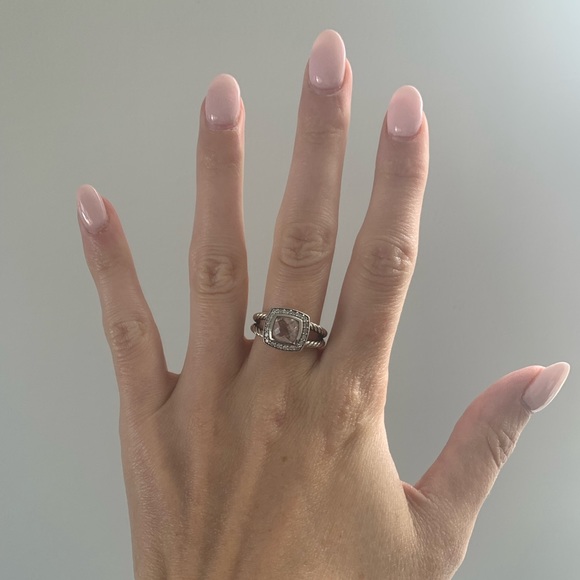 David Yurman Petite Albion Ring in Morganite - Picture 8 of 8